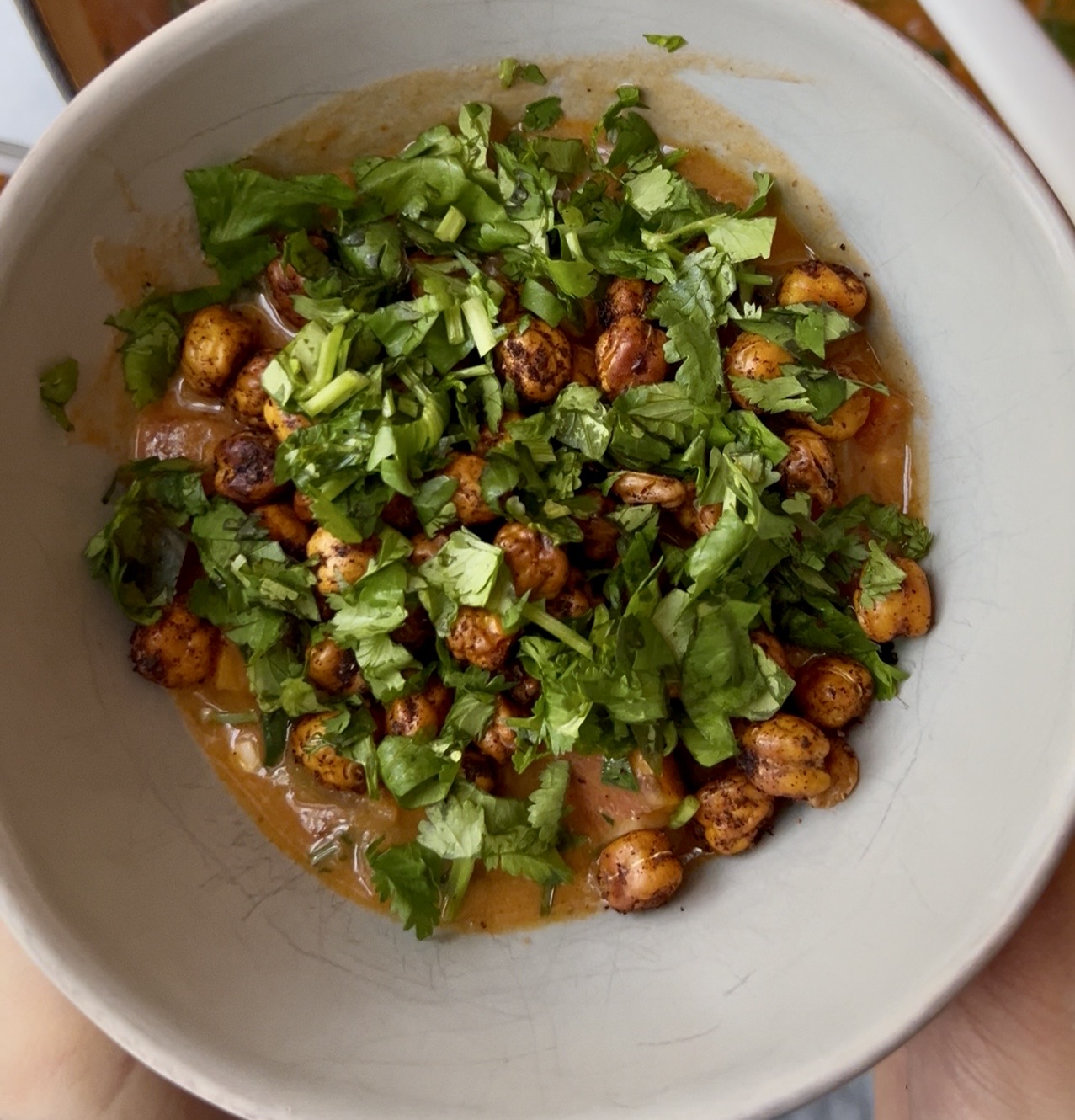 Crispy Chickpea Peanut Stew