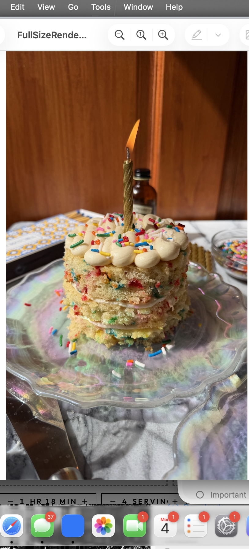 Mini Funfetti Layer Cakes