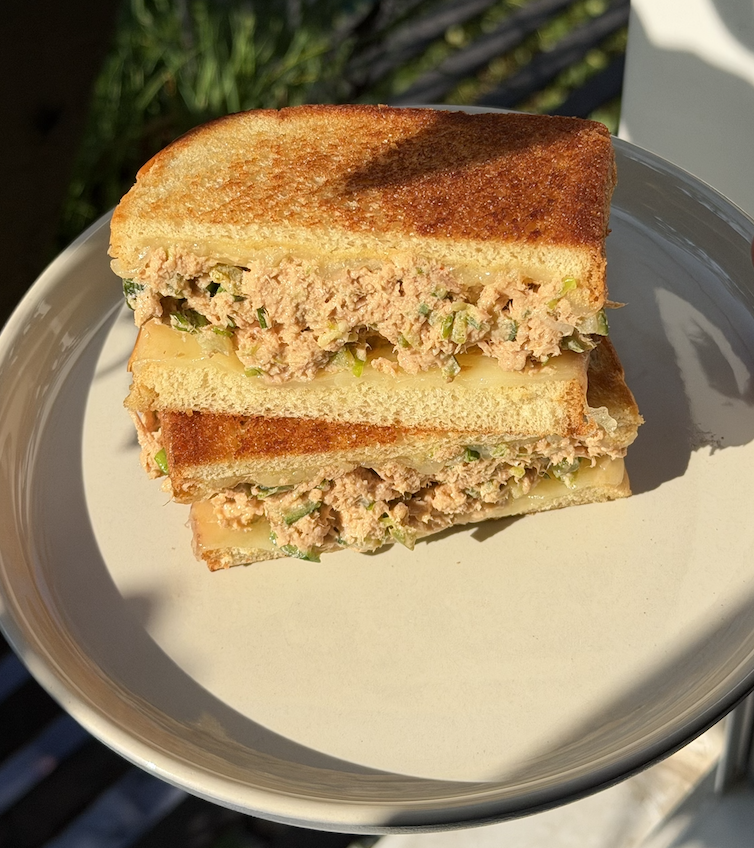 Sweet & Spicy Tuna Melts with Quick-Pickled Jalapeños