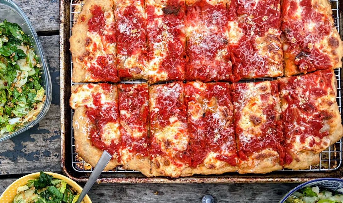 Grandma-Style Sheet Pan Pizza
