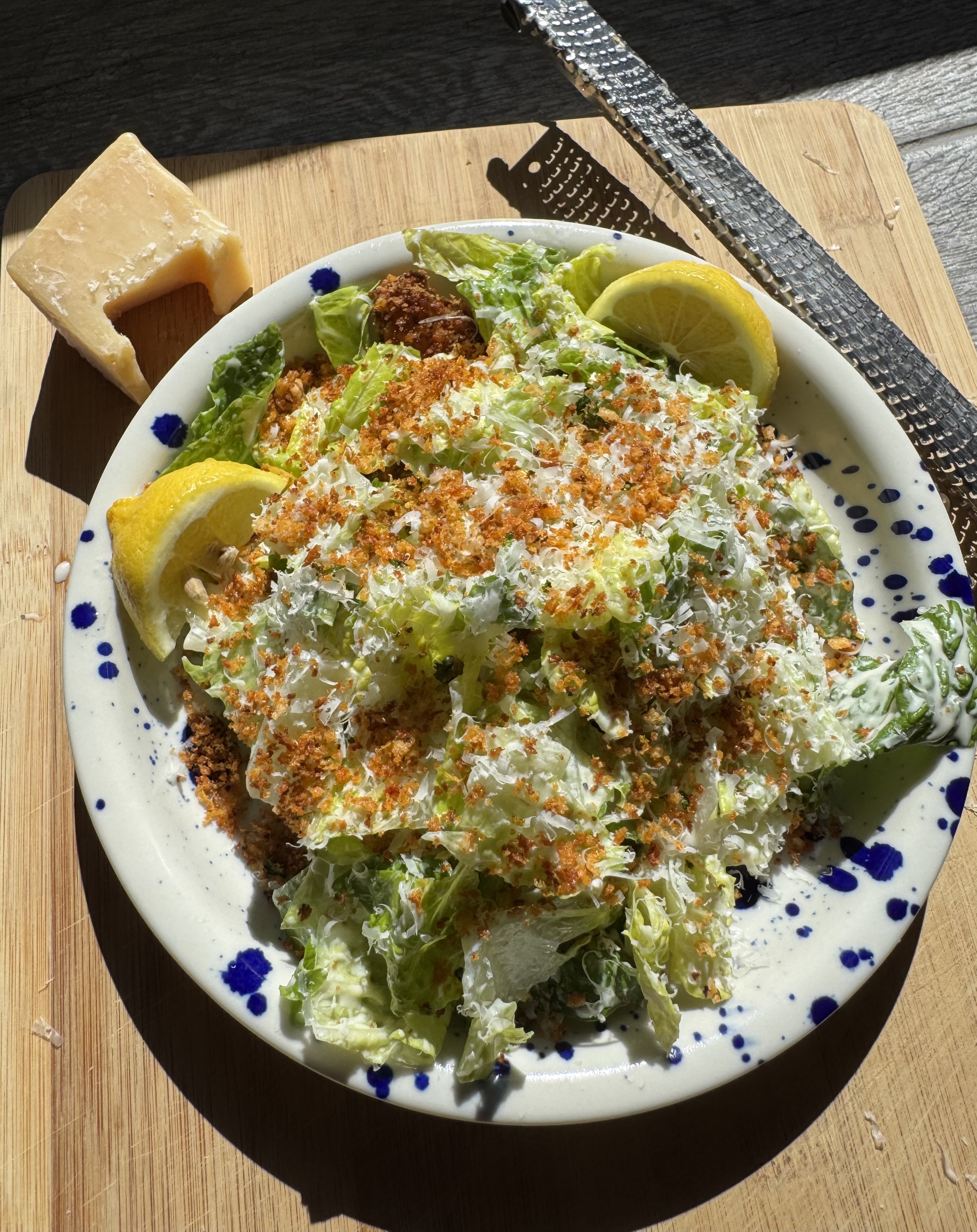 Upside-Down Caesar Salad