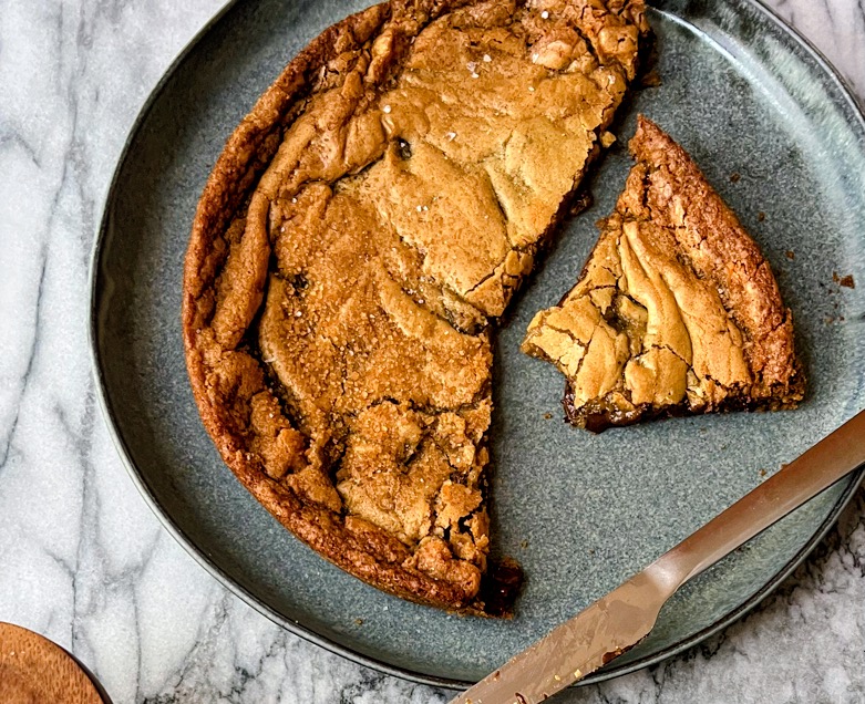 Salted Chocolate Chunk Cookie Cake